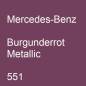 Preview: Mercedes-Benz, Burgunderrot Metallic, 551.